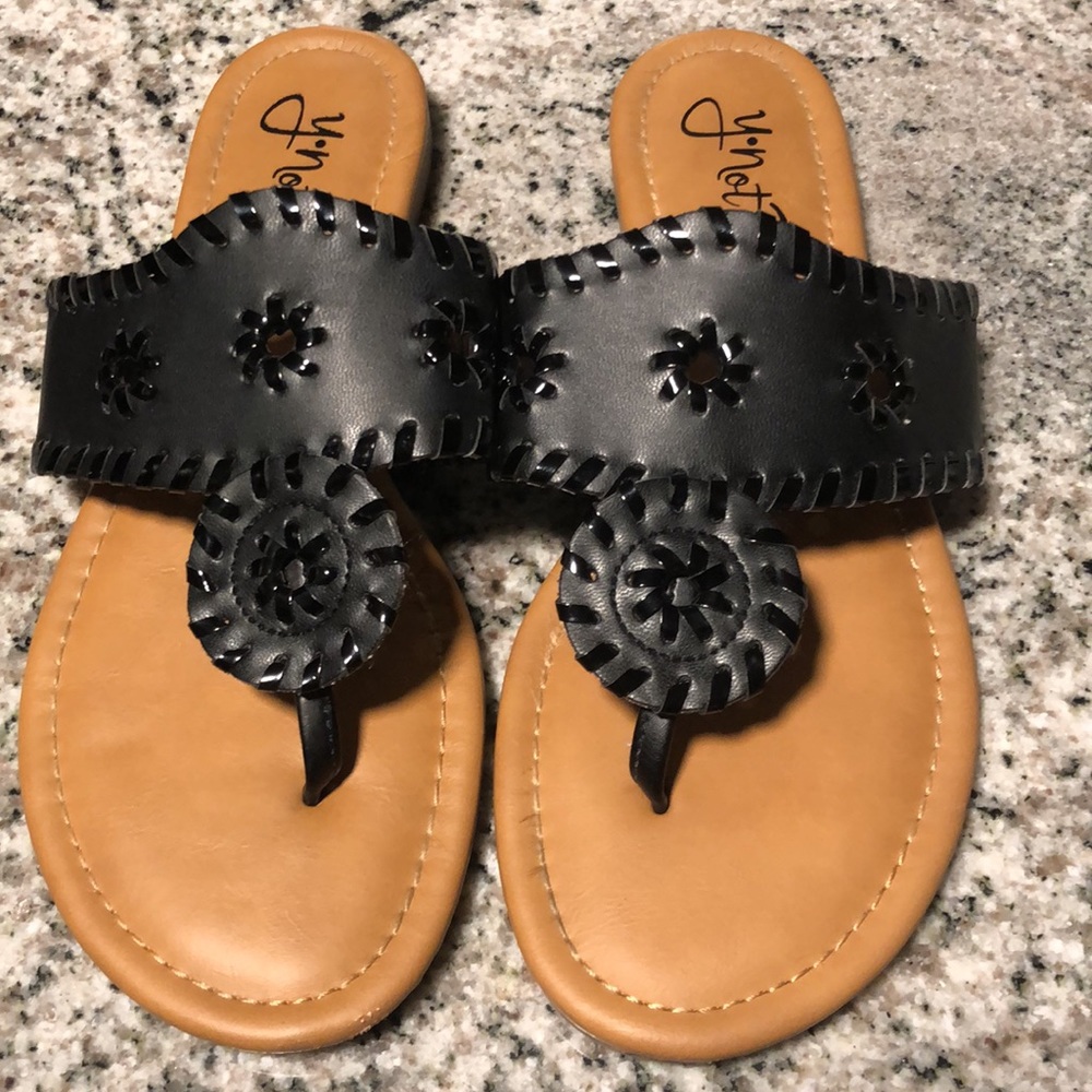 Y•Not? Chrissy Sandals Size 8.5 M